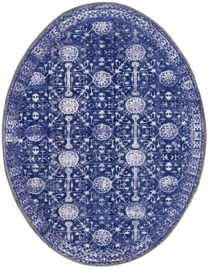 Detail image of 2' x 3' Washable Timeless Oval Rug
