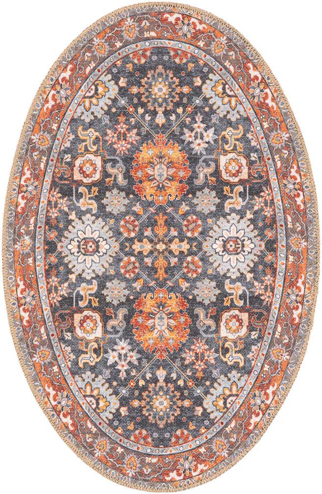 60cm x 95cm Waschbar Timeless Oval Teppich