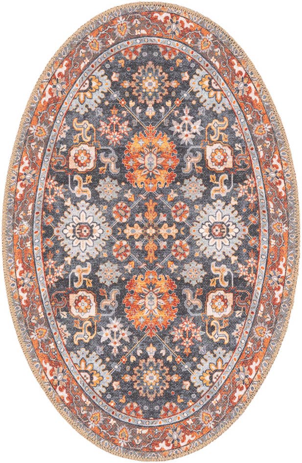 Detailansicht von 60cm x 95cm Waschbar Timeless Oval Teppich