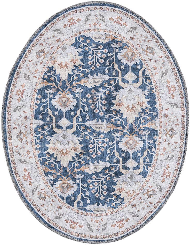 Detail image of 2' x 3' 1 Washable Timeless Oval Rug