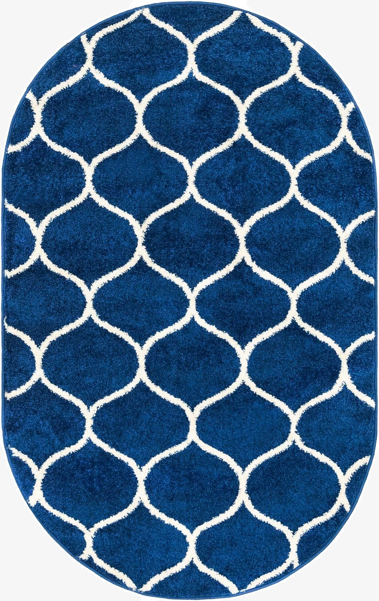3' x 5' 3 Trellis Frieze Oval Rug