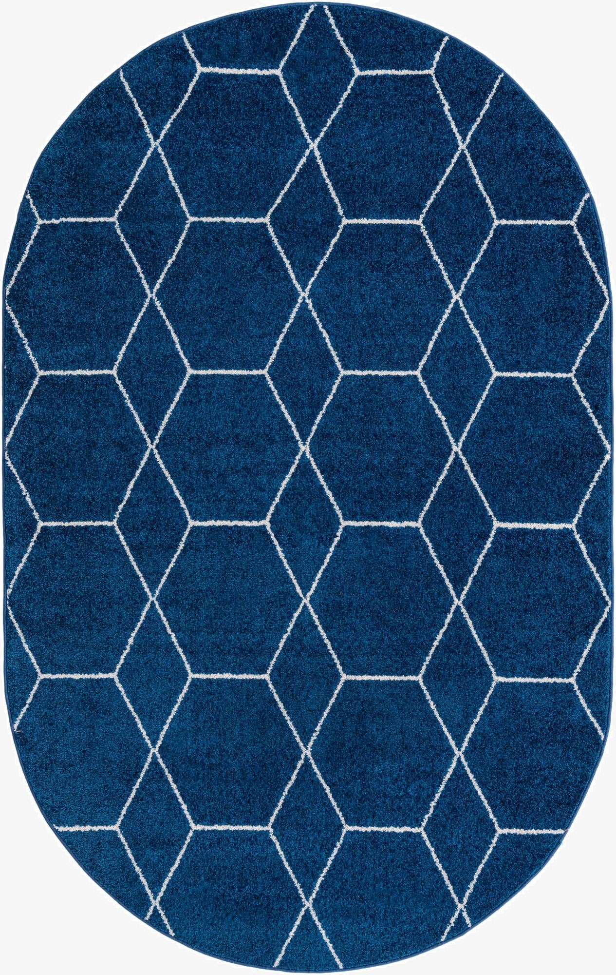 Primary image 3' x 5' 3 Trellis Frieze Oval Rug