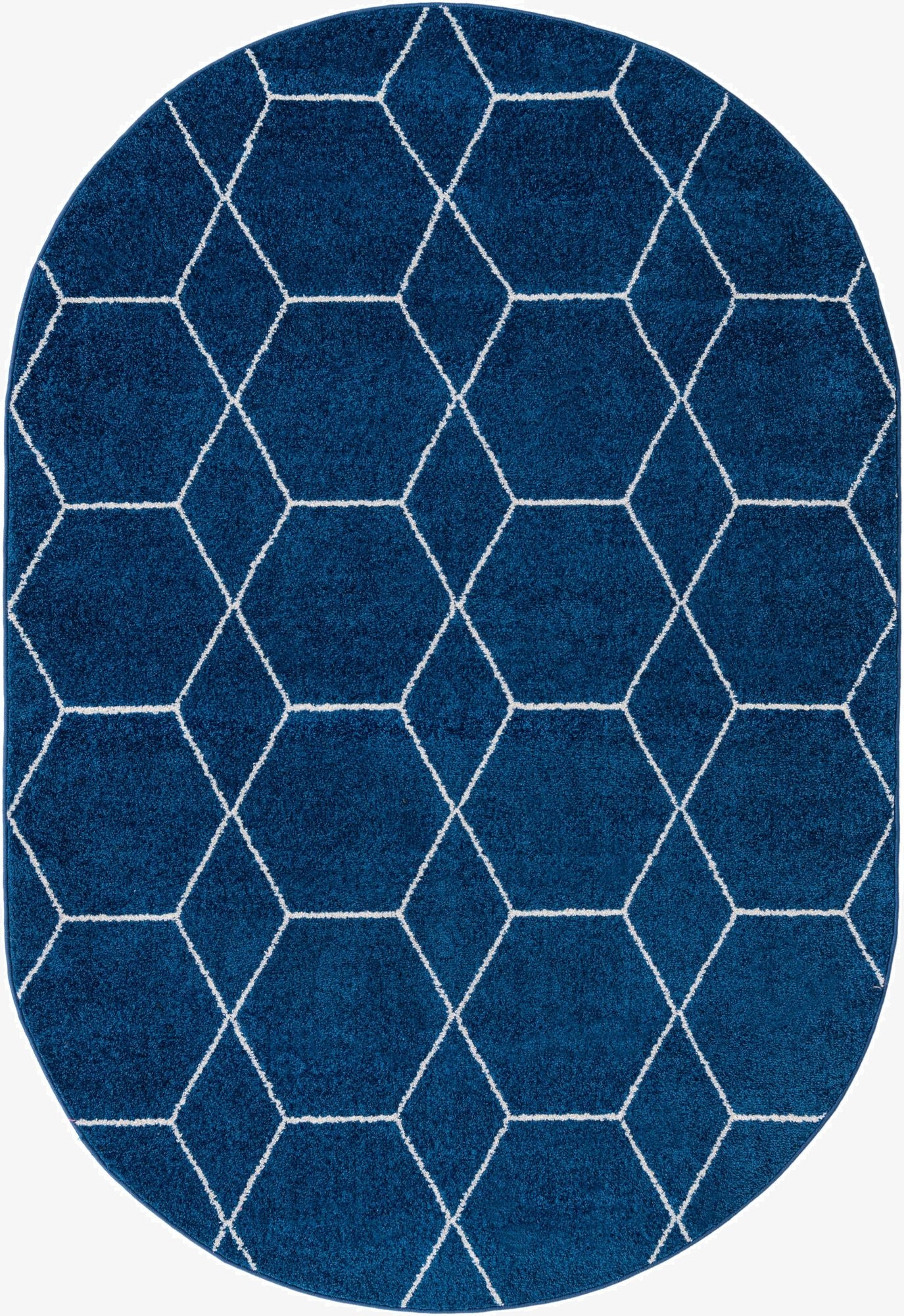 4' x 6' Trellis Frieze Oval Rug
