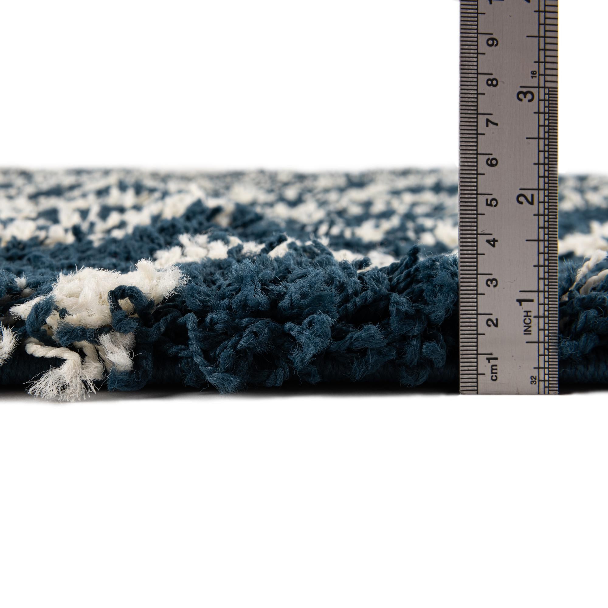 4' x 6' Trellis Shag Oval Rug