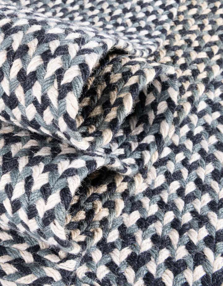 2' x 3' 1 Handmade Tweed Braided Jute Oval Rug