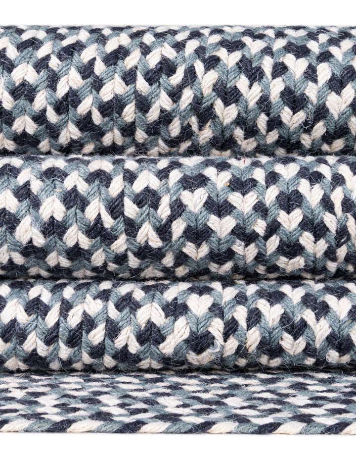 2' x 3' 1 Handmade Tweed Braided Jute Oval Rug