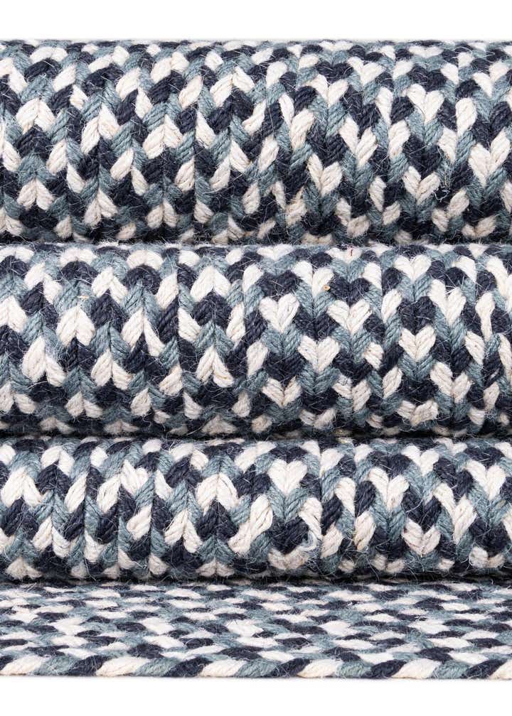 2' x 3' 1 Handmade Tweed Braided Jute Oval Rug