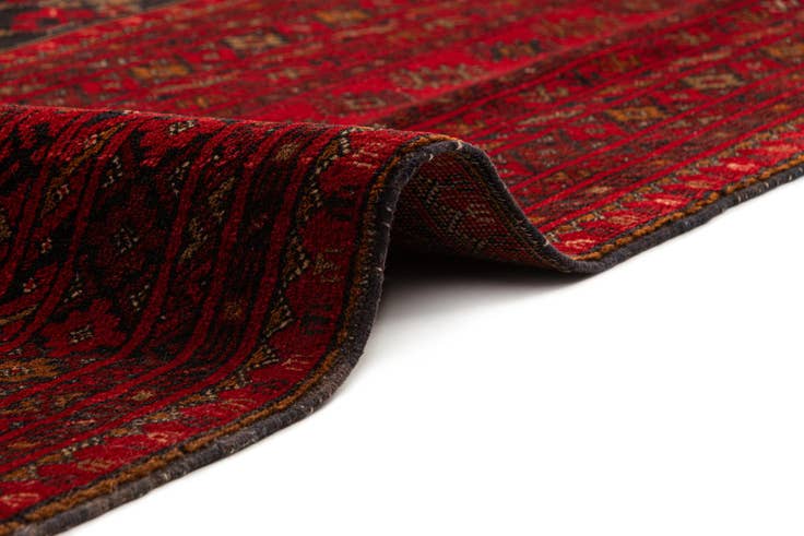 Detail image of 8' 3 x 11' 6 Hand Knotted Afghan Akhche Wool Rug