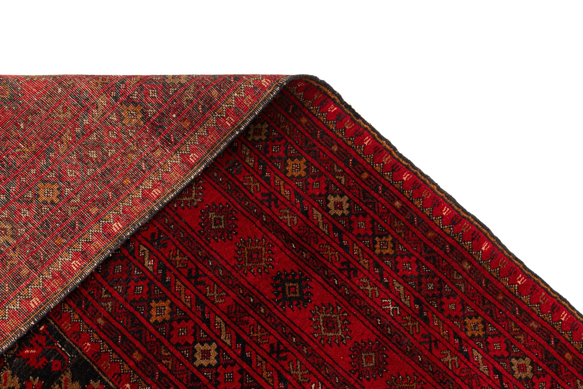 Detail image 5 of 6: 8' 3 x 11' 6 Hand Knotted Afghan Akhche Wool Rug