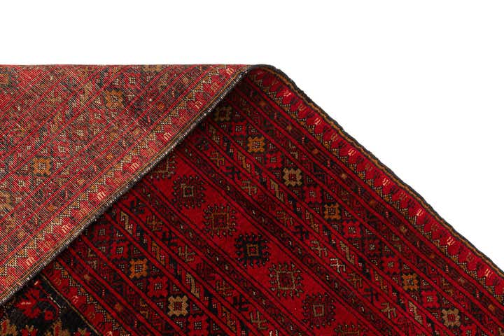 8' 3 x 11' 6 Hand Knotted Afghan Akhche Wool Rug