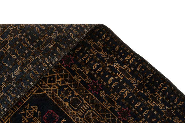 2' 10 x 4' 6 Hand Knotted Afghan Akhche Oriental Wool Rug