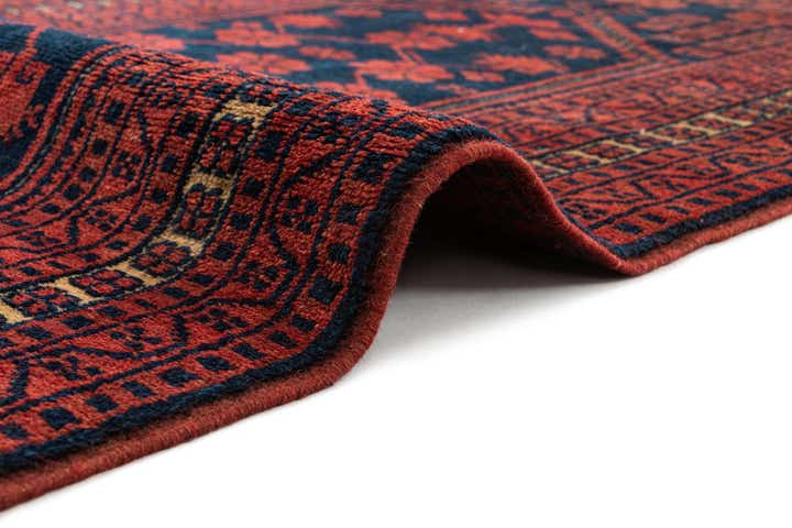 2' 7 x 4' 6 Hand Knotted Afghan Akhche Oriental Wool Rug