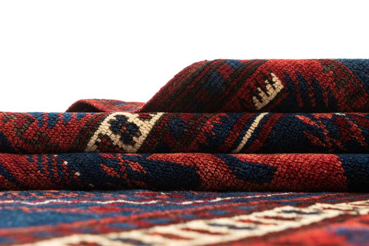 3' 6 x 6' 3 Hand Knotted Afghan Akhche Oriental Wool Rug