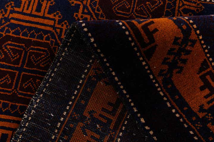 3' x 4' 9 Hand Knotted Afghan Ersari Wool Rug