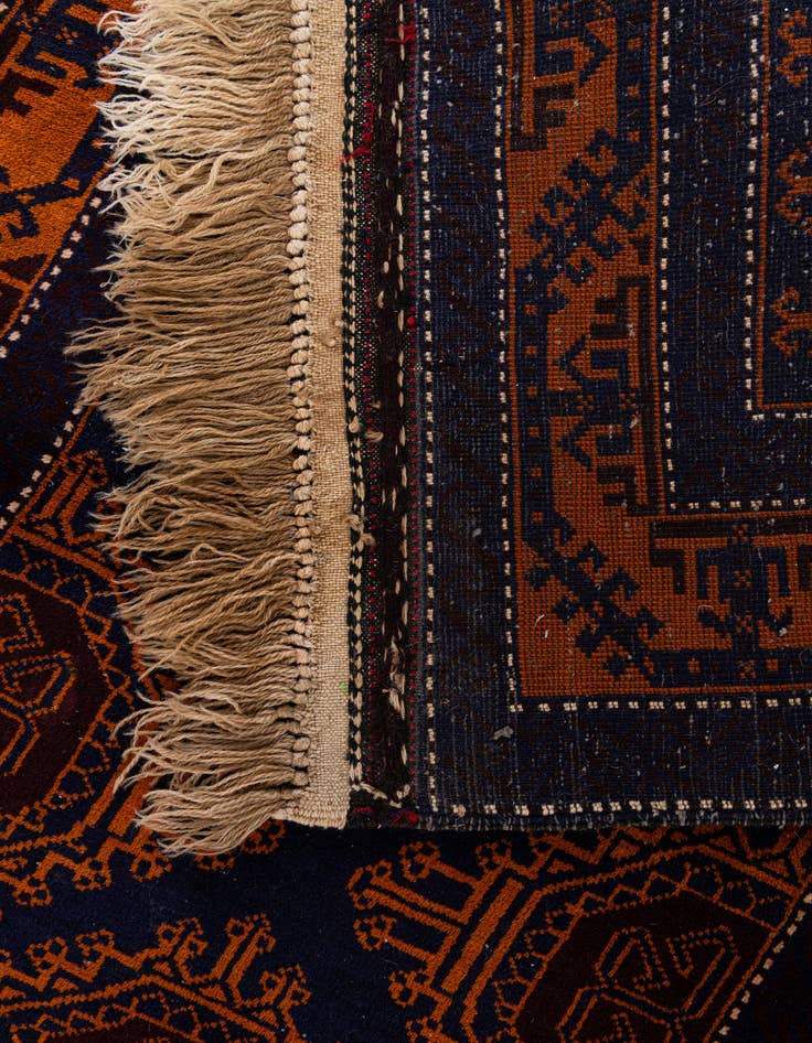 Detail image of 3' x 4' 9  Hand Knotted Afghan Ersari Wool Rug