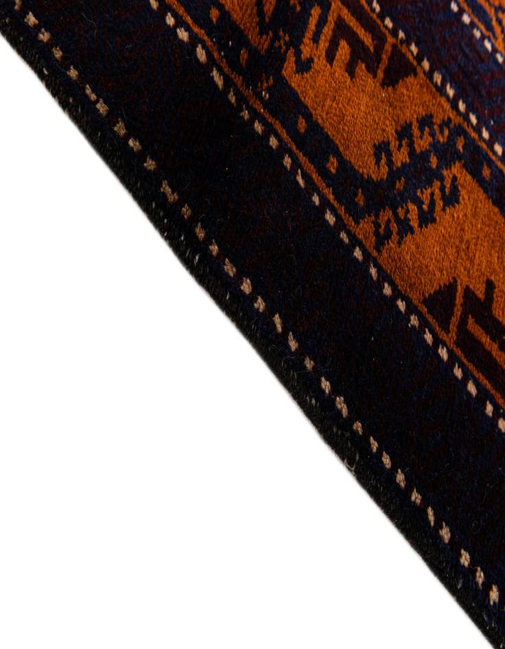 Detail image of 3' x 4' 9  Hand Knotted Afghan Ersari Wool Rug