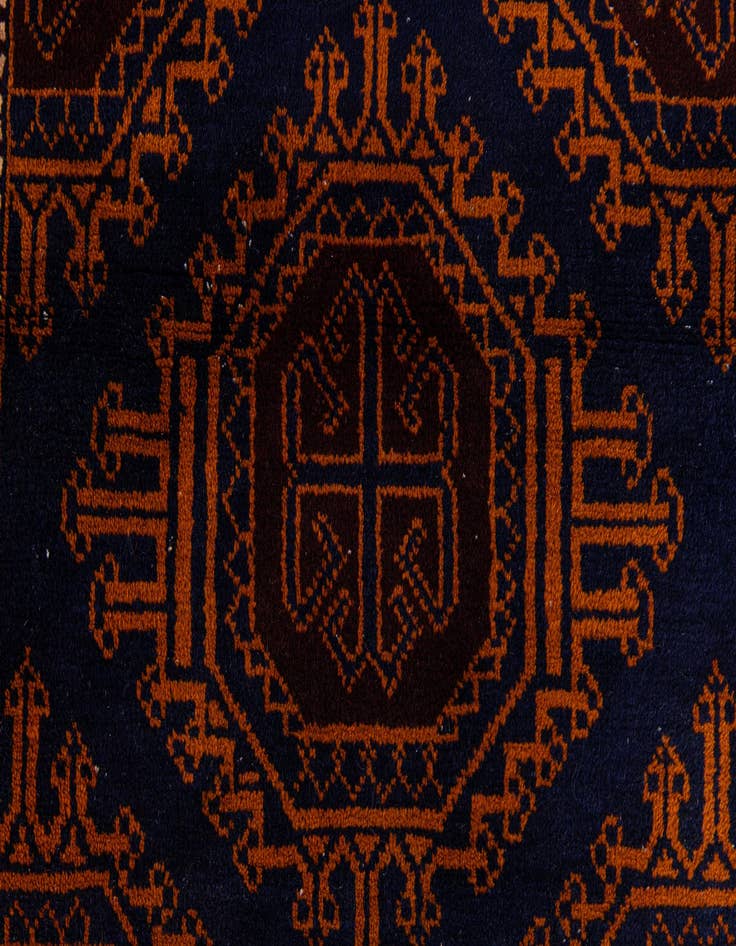 Detail image of 3' x 4' 9  Hand Knotted Afghan Ersari Wool Rug