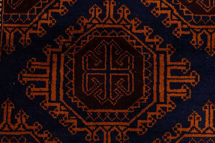 3' x 4' 9 Hand Knotted Afghan Ersari Wool Rug