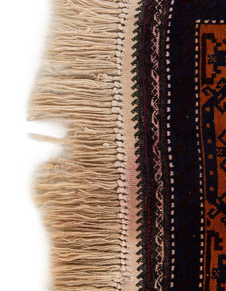 Detail image of 3' x 4' 9  Hand Knotted Afghan Ersari Wool Rug