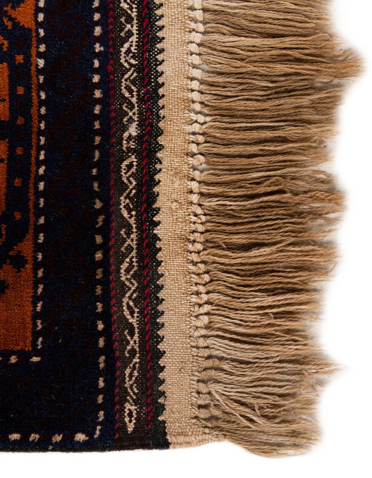 Detail image of 3' x 4' 9  Hand Knotted Afghan Ersari Wool Rug
