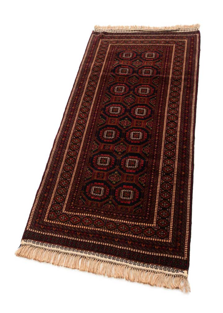 4' x 6' 1 Hand Knotted Afghan Mouri Oriental Wool Rug