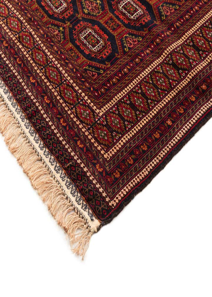 4' x 6' 1 Hand Knotted Afghan Mouri Oriental Wool Rug