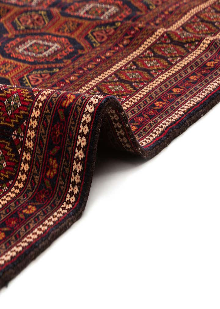 4' x 6' 1 Hand Knotted Afghan Mouri Oriental Wool Rug