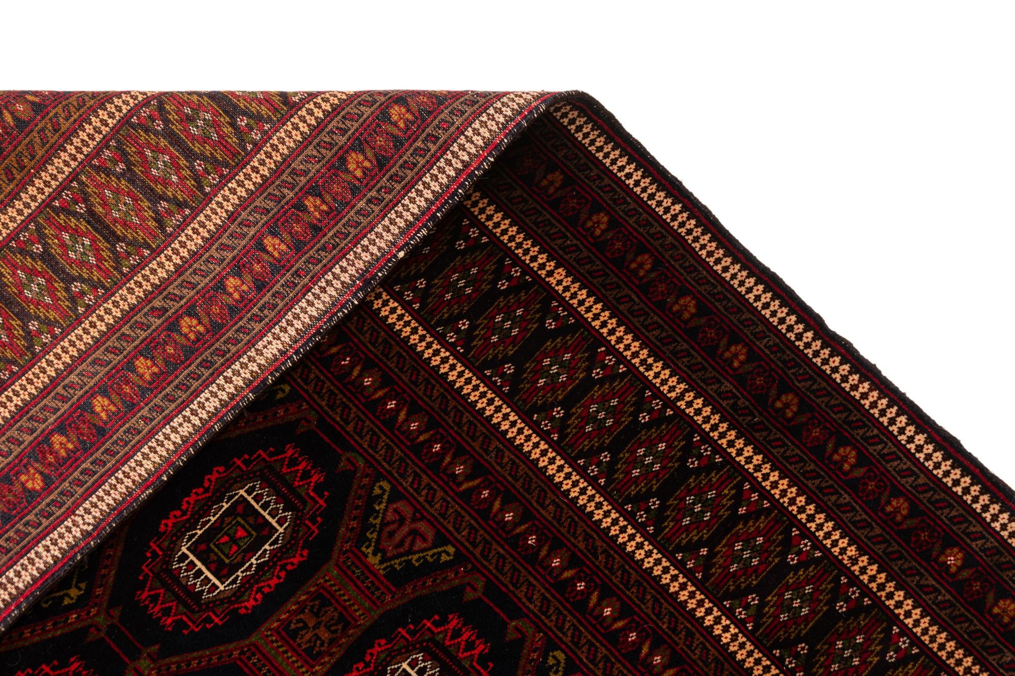 4' x 6' 1 Hand Knotted Afghan Mouri Oriental Wool Rug