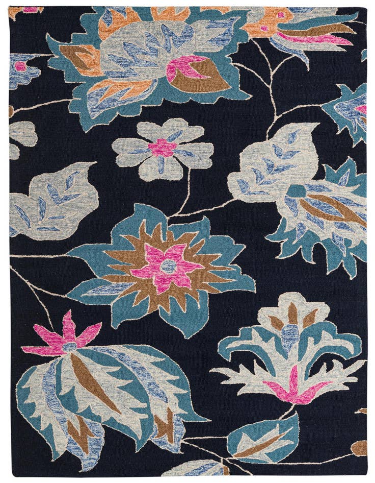 Detail image of 5' 1 x 8' Agra Wool Rug