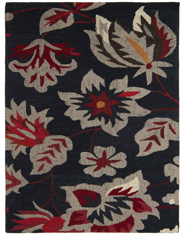 Detail image of 5' 1 x 8' Agra Wool Rug