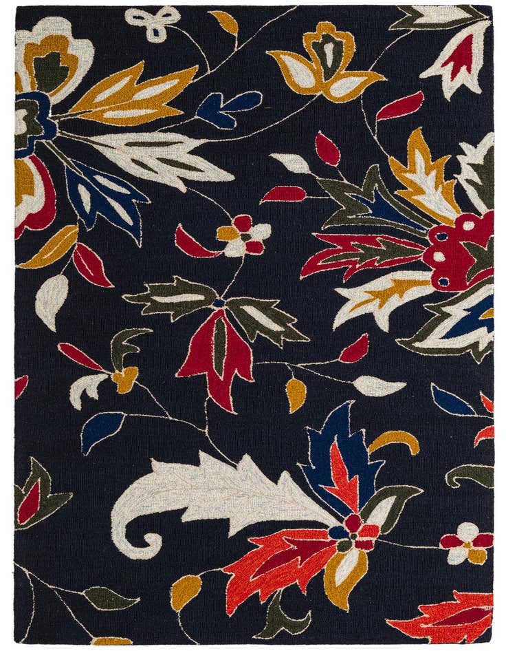 Detail image of 5' x 8' Agra Wool Rug