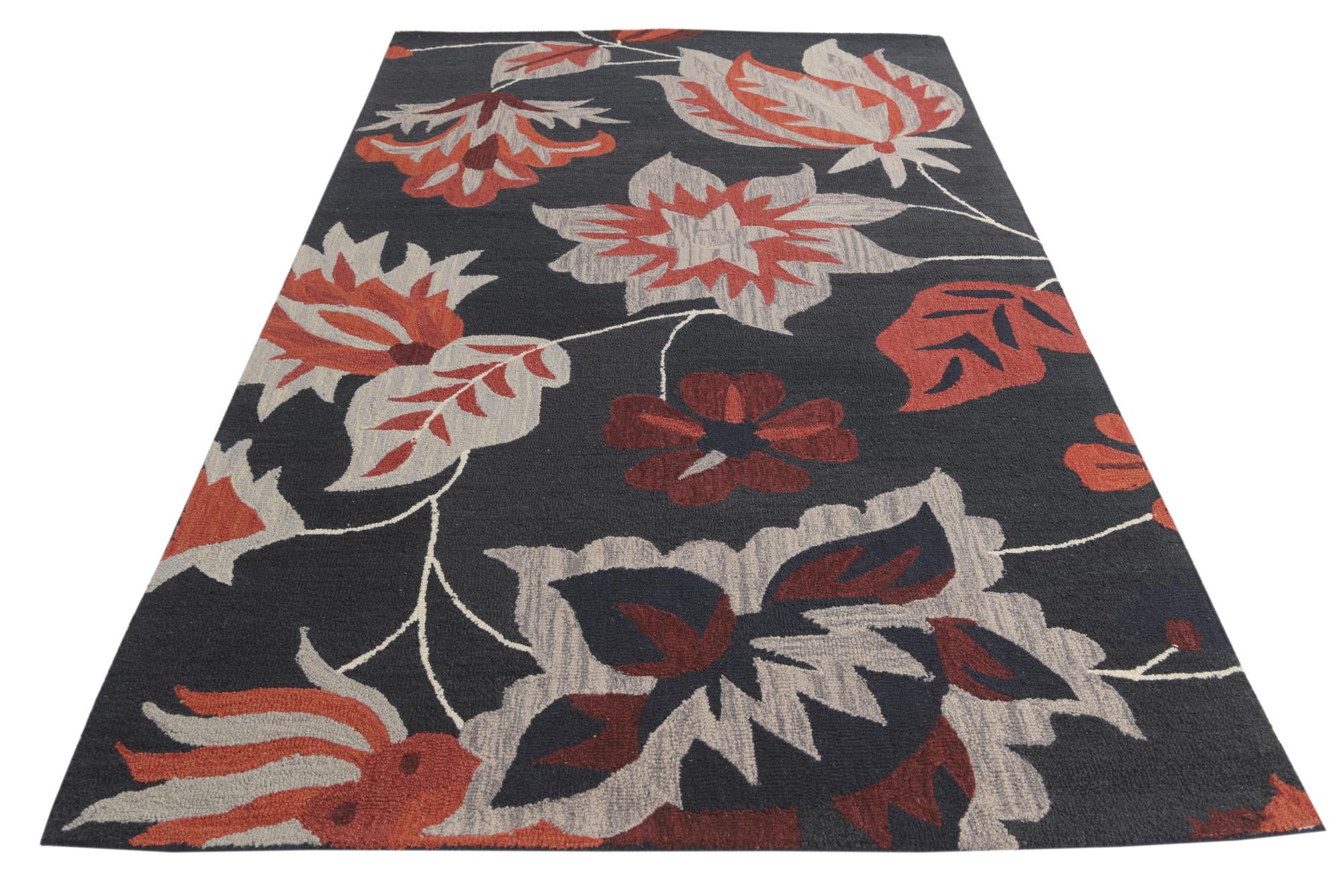 5' 1 x 8' Agra Wool Rug