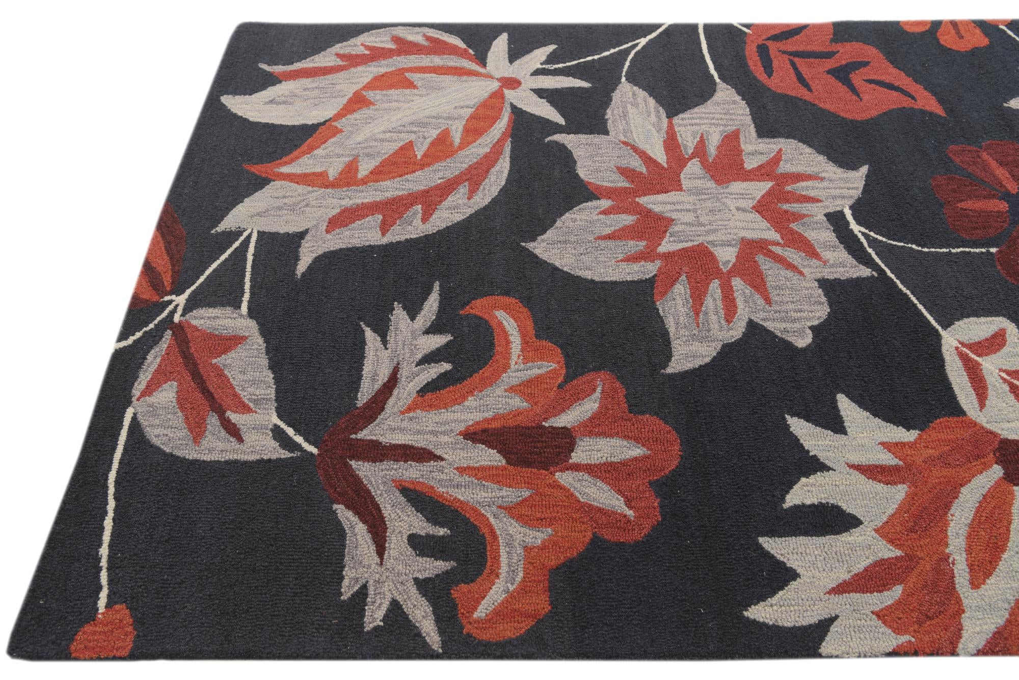 5' 1 x 8' Agra Wool Rug