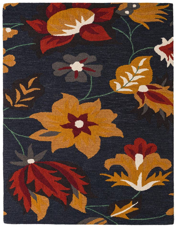 Detail image of 5' x 8' Agra Wool Rug