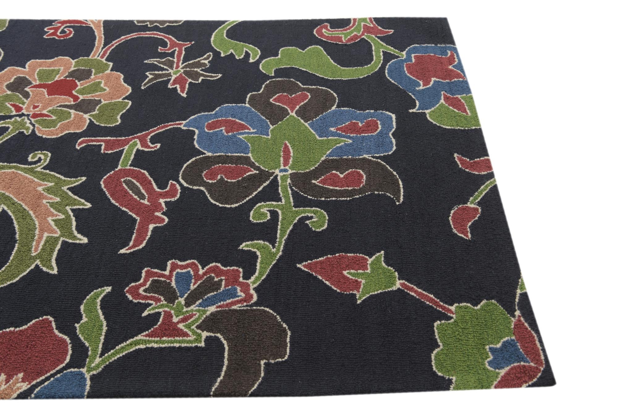 5' 1 x 8' Agra Wool Rug