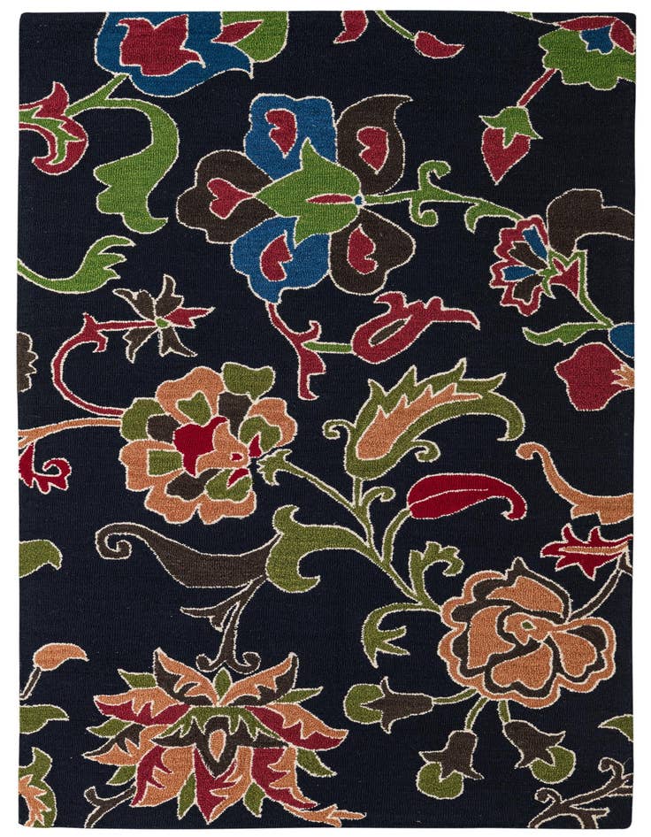 Detail image of 5' 1 x 8' Agra Wool Rug