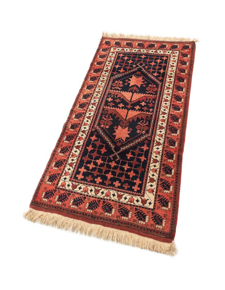 Detail image of 3' 8 x 6'  Hand Knotted Anatolian Oriental Wool Rug