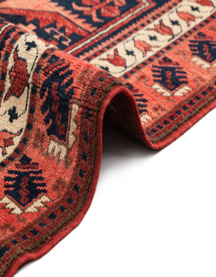 Detail image of 3' 8 x 6'  Hand Knotted Anatolian Oriental Wool Rug