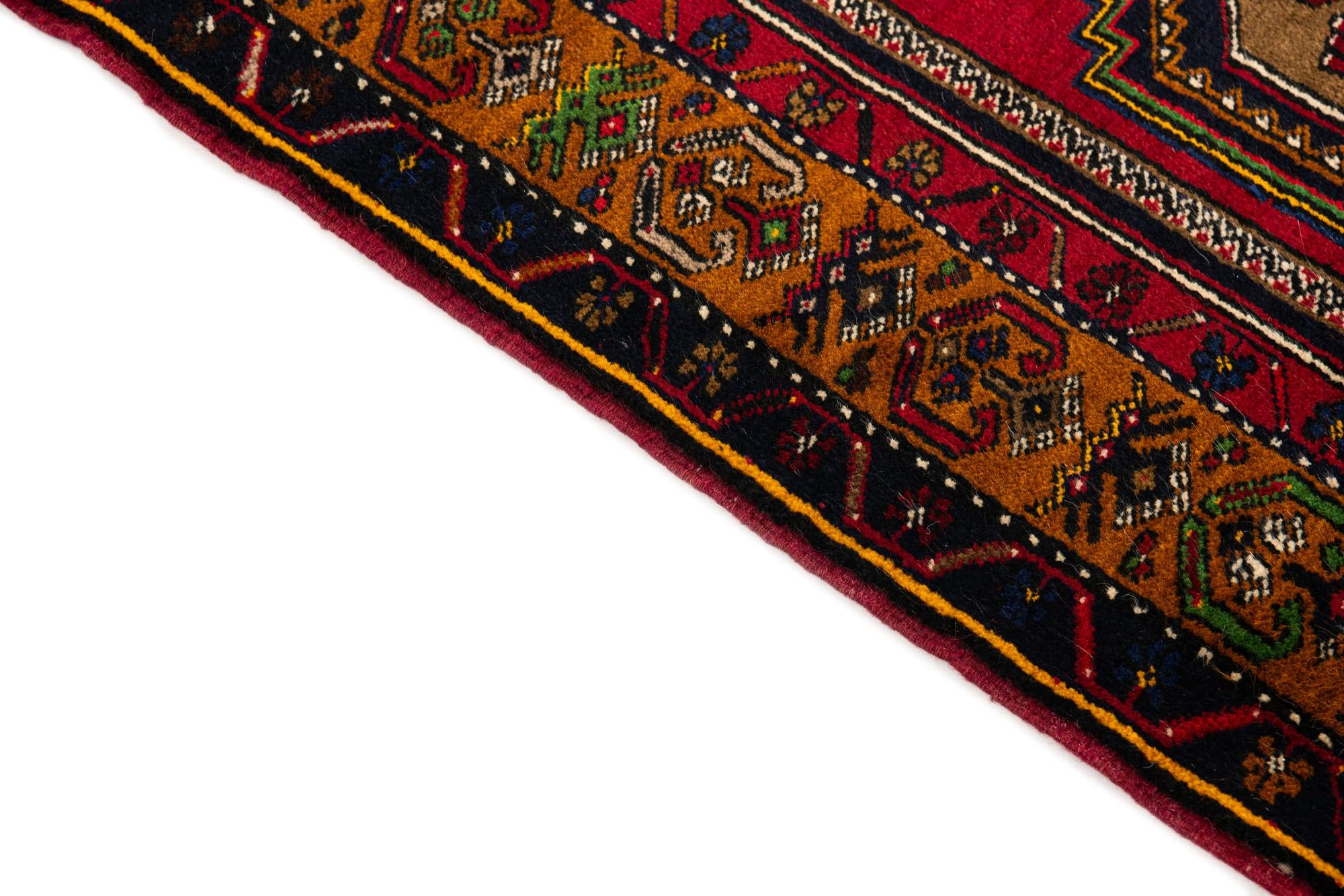 3' 6 x 6' 6 Hand Knotted Anatolian Oriental Wool Rug