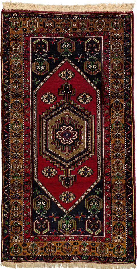 Detail image of 3' 6 x 6' 6 Hand Knotted Anatolian Oriental Wool Rug