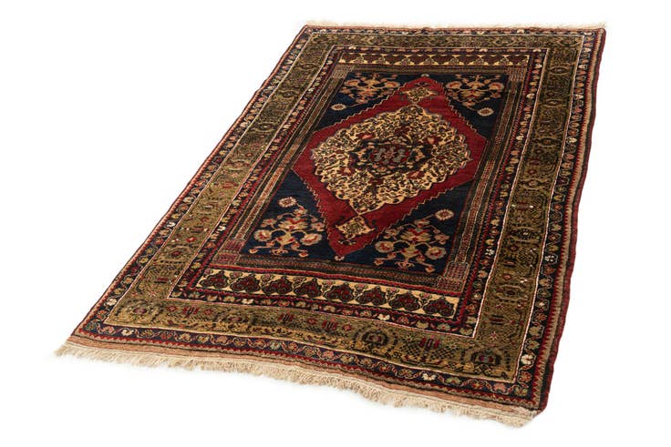 Detail image of 4' 1 x 6' 8 Hand Knotted Anatolian Wool Rug