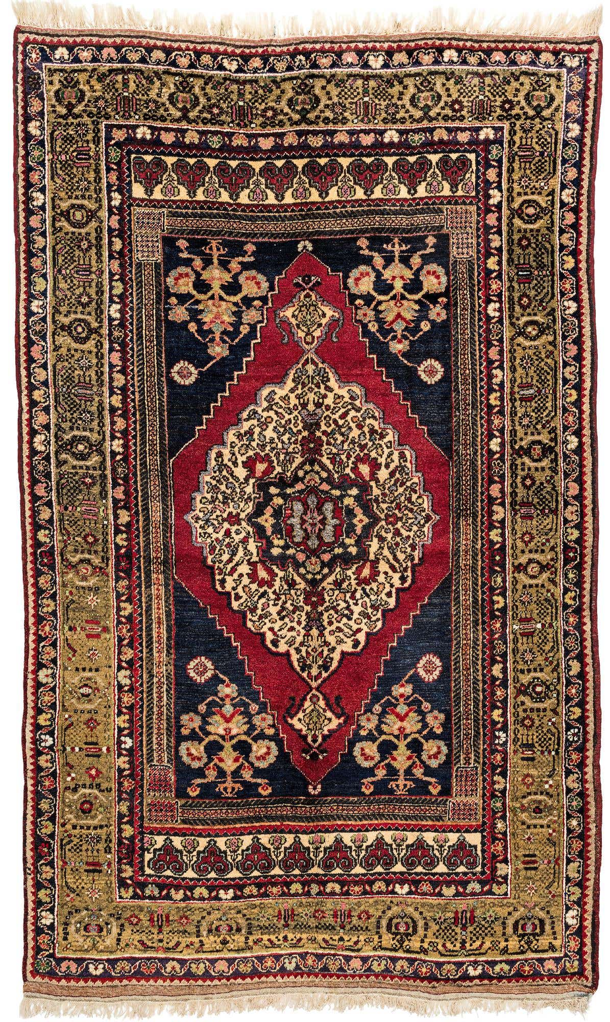 4' 1 x 6' 8 Hand Knotted Anatolian Wool Rug