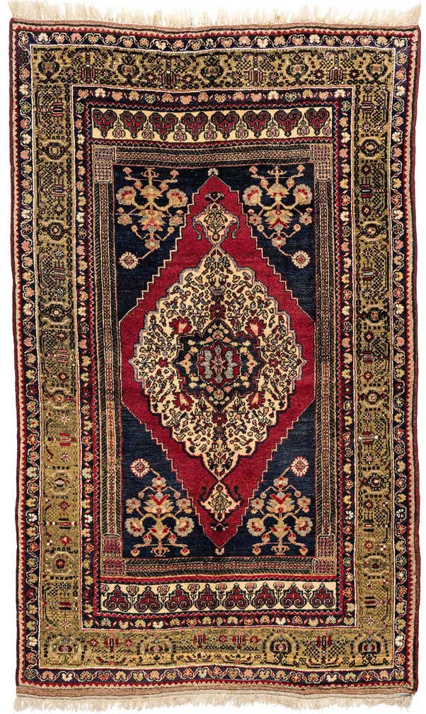 4' 1 x 6' 8 Hand Knotted Anatolian Wool Rug