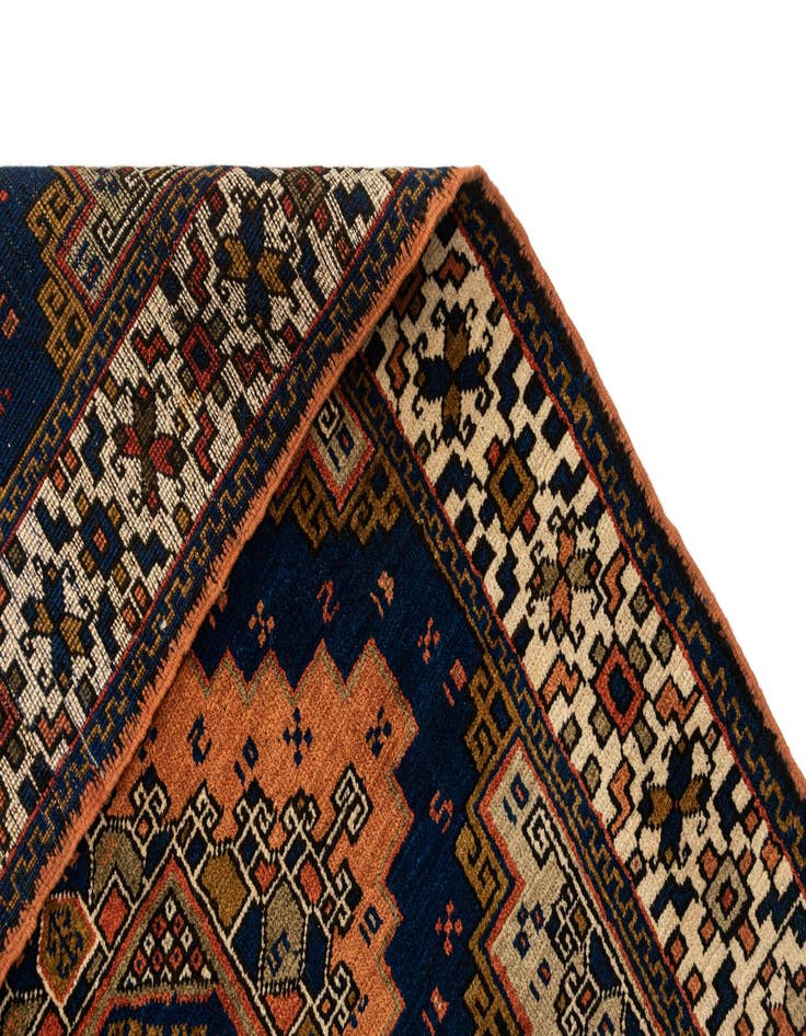 Detail image of 3' 7 x 4' 9  Hand Knotted Anatolian Wool Rug