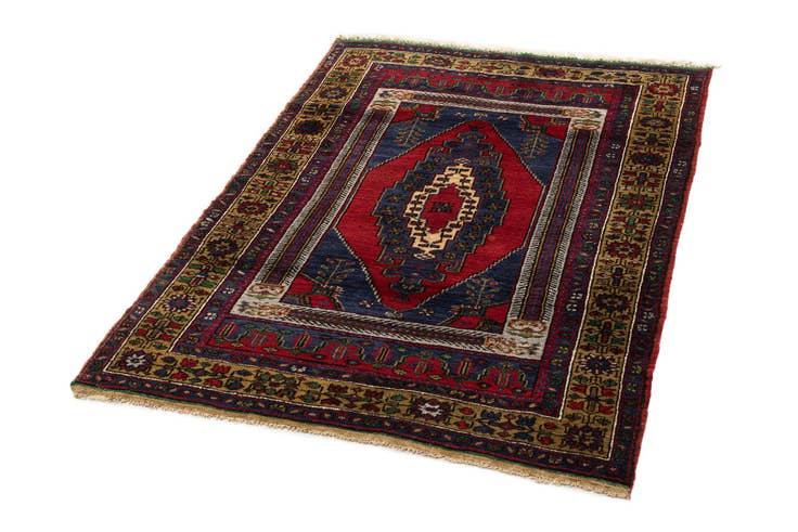 Detail image of 4' 2 x 6' Hand Knotted Anatolian Wool Rug