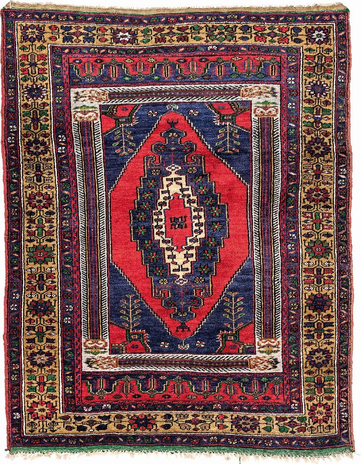 Detail image of 4' 2 x 6' Hand Knotted Anatolian Wool Rug