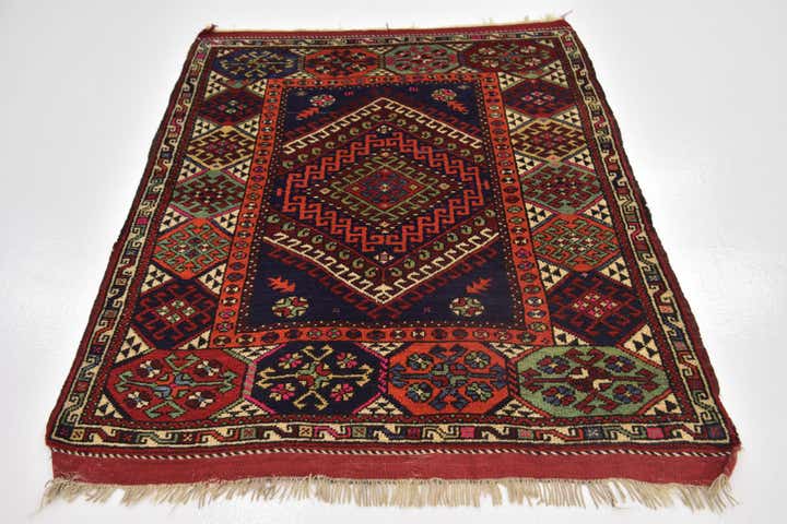 4' 3 x 5' 6 Hand Knotted Anatolian Wool Rug