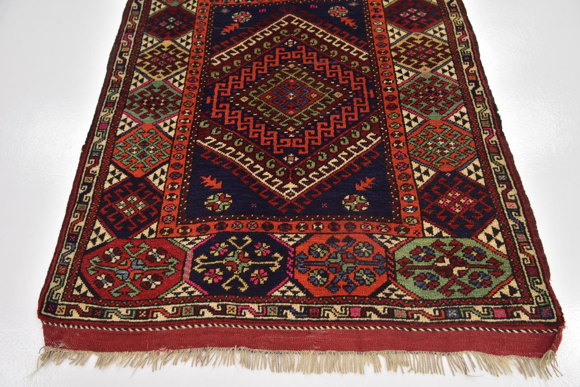 4' 3 x 5' 6 Hand Knotted Anatolian Wool Rug