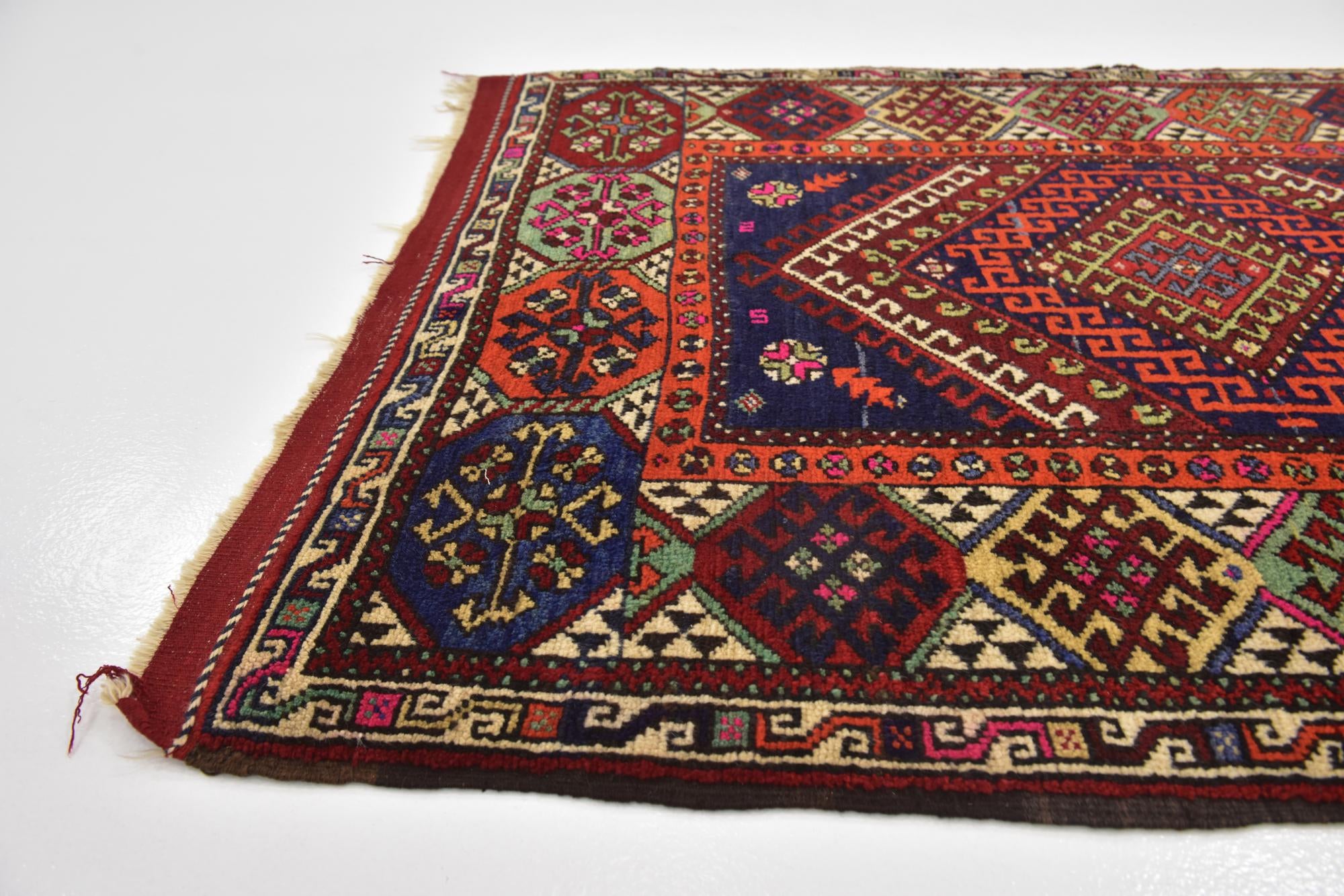 4' 3 x 5' 6 Hand Knotted Anatolian Wool Rug