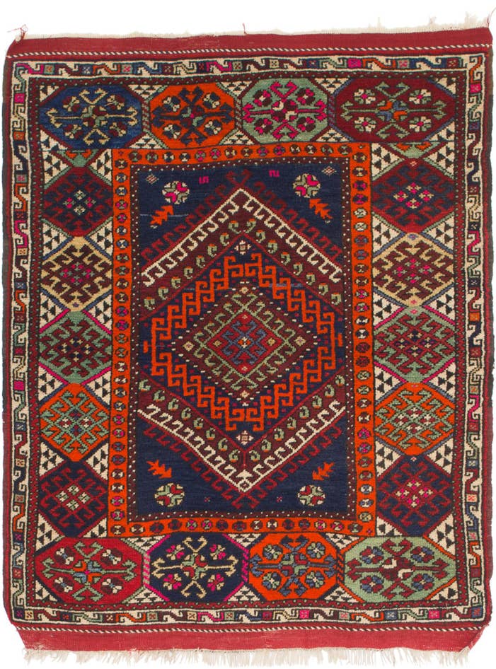 Detail image of 4' 3 x 5' 6 Hand Knotted Anatolian Wool Rug
